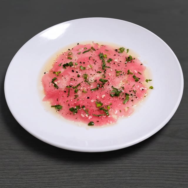 Tuna Carpaccio.