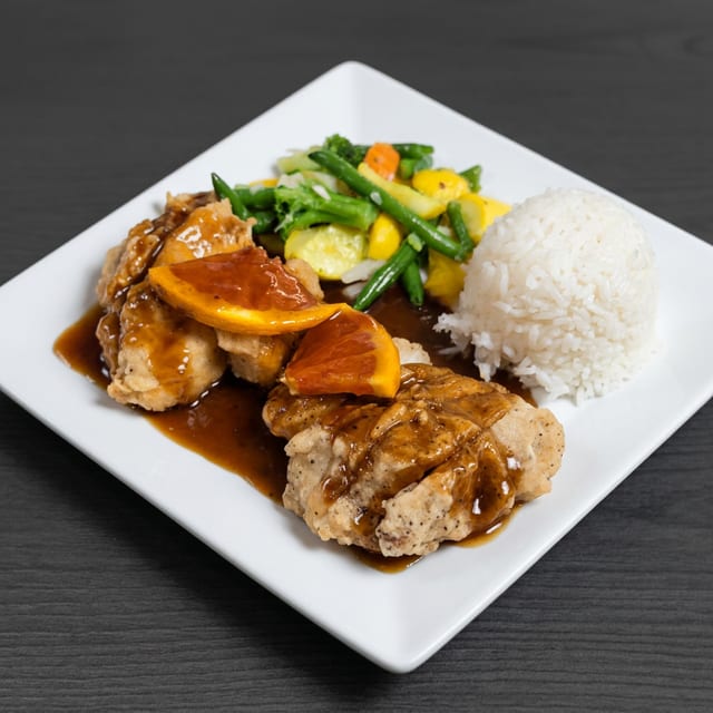 Tangy Orange Chicken.